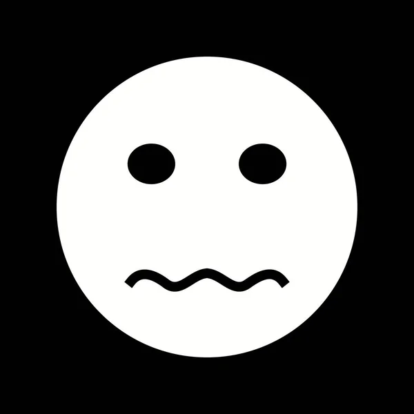 Illusztráció ideges Emoji ikon — Stock Fotó