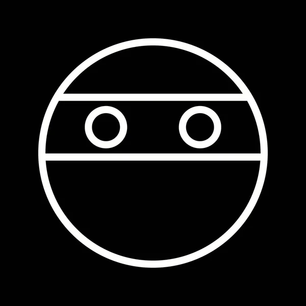 Illustrazione Icona Ninja Emoji — Foto Stock