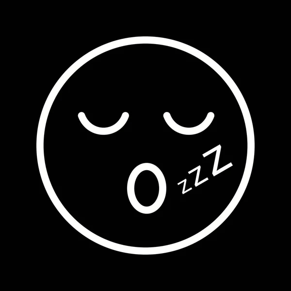 Иллюстрация Sleep Emoji Icon — стоковое фото
