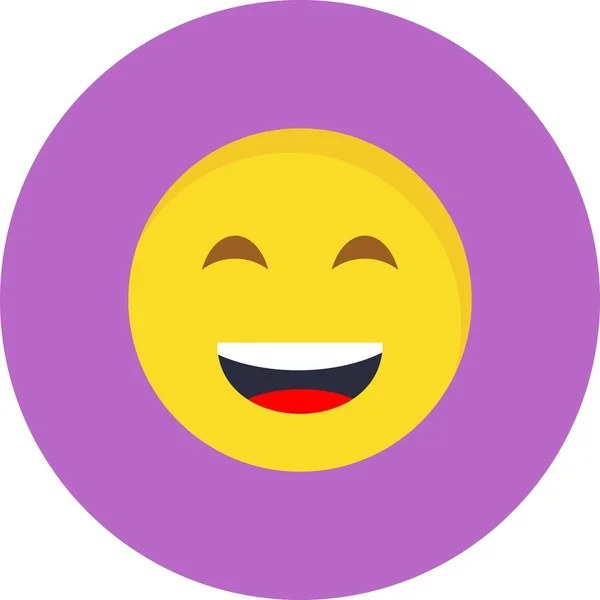 Illustrazione Icona Lol Emoji — Foto Stock