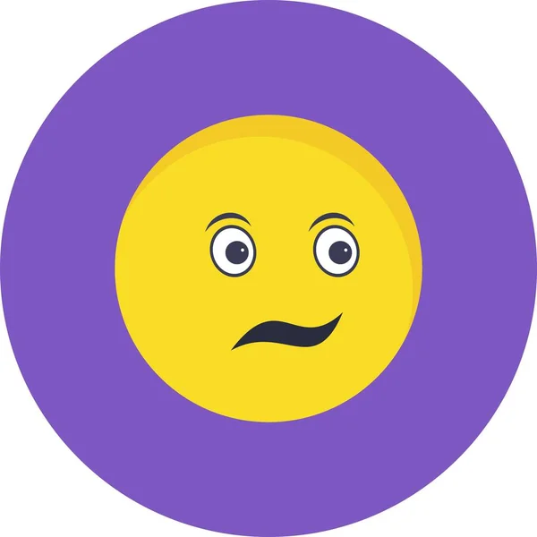 Illustration verwirrt Emoji-Symbol — Stockfoto