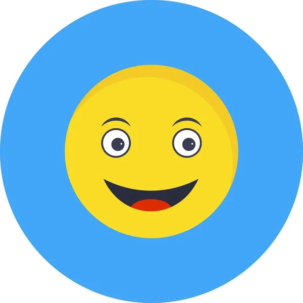 Illustration Happy Emoji Icon — Stock Photo, Image