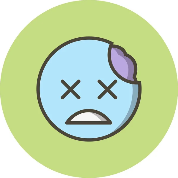 Illustrazione Icona Zombie Emoji — Foto Stock