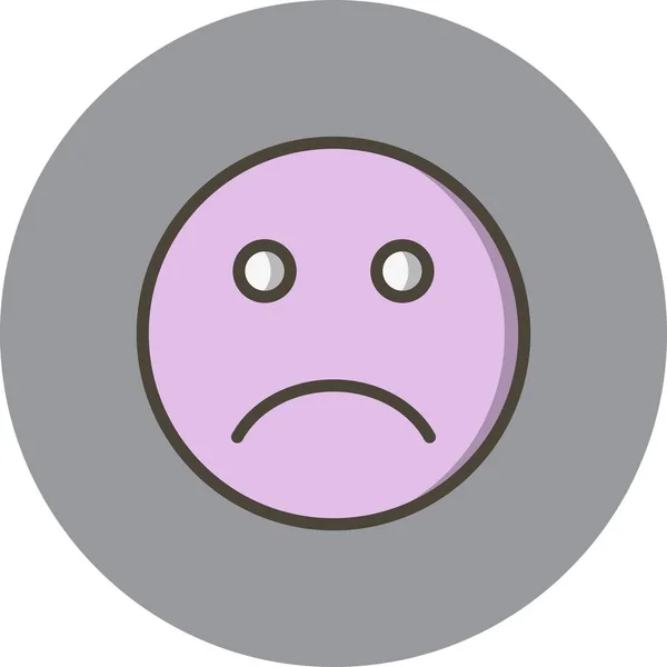 Ilustración Triste Emoji Icono —  Fotos de Stock