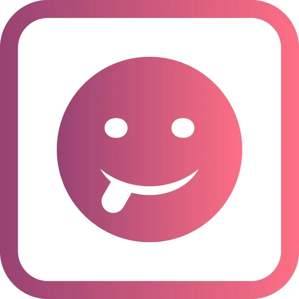 Illustration Tongue Emoji Icon — Stock Photo, Image