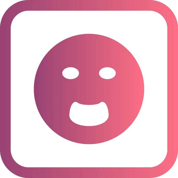 İllüstrasyon Bağıran Emoji Simgesi — Stok fotoğraf