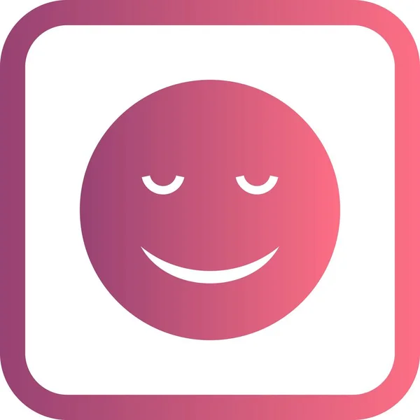 Ilustracja Calm emotikon ikona — Zdjęcie stockowe
