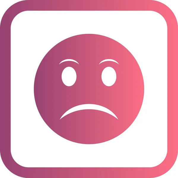 Ilustración Emoji enojado Icono — Foto de Stock