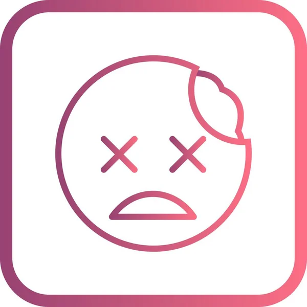 Illustrazione Icona Zombie Emoji — Foto Stock