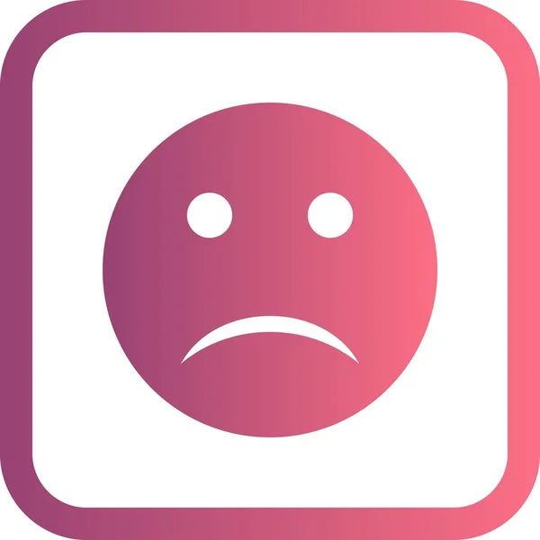 Illustratie triest Emoji icoon — Stockfoto