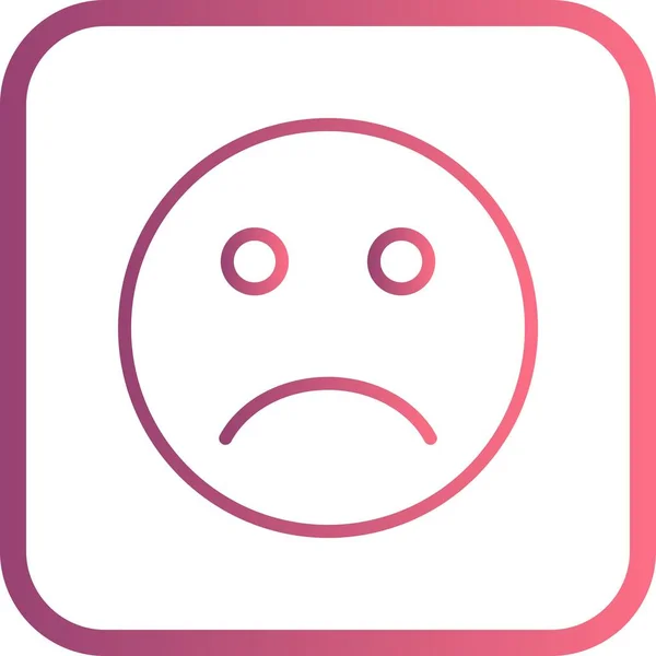 Ilustrație Sad Emoji Icon — Fotografie, imagine de stoc