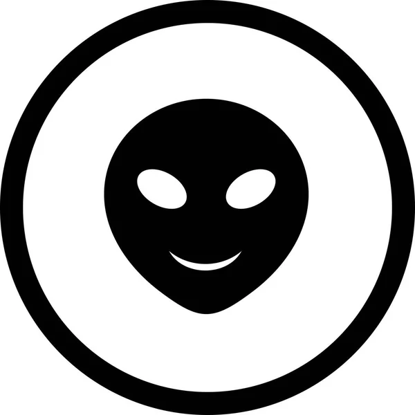 Ilustração Alien Emoji Ícone — Fotografia de Stock