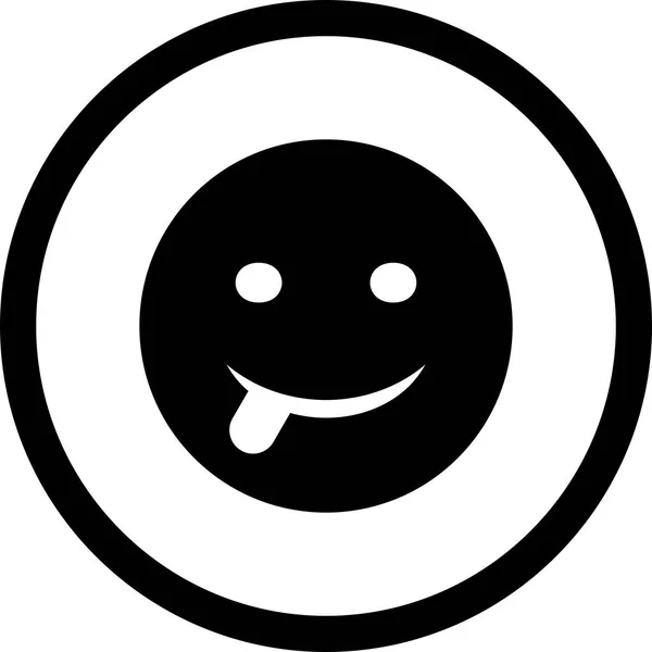 Illustration Zunge Emoji-Symbol — Stockfoto