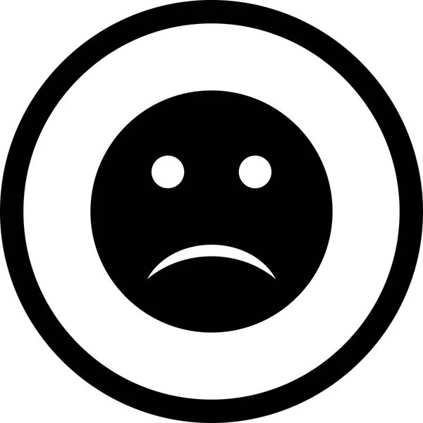 Illustration sorglig emoji-ikon — Stockfoto