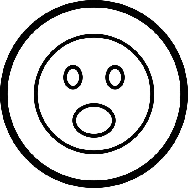 Obrázek překvapenej Emoji — Stock fotografie