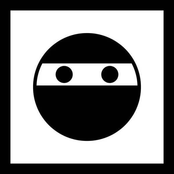 Illustrazione Icona Ninja Emoji — Foto Stock