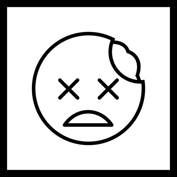 Ilustración Zombie Emoji Icono —  Fotos de Stock