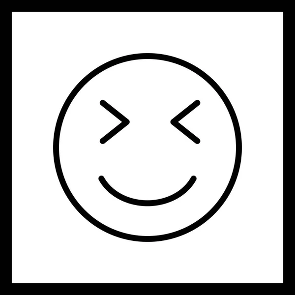 Illustratie Wink Emoji-pictogram — Stockfoto