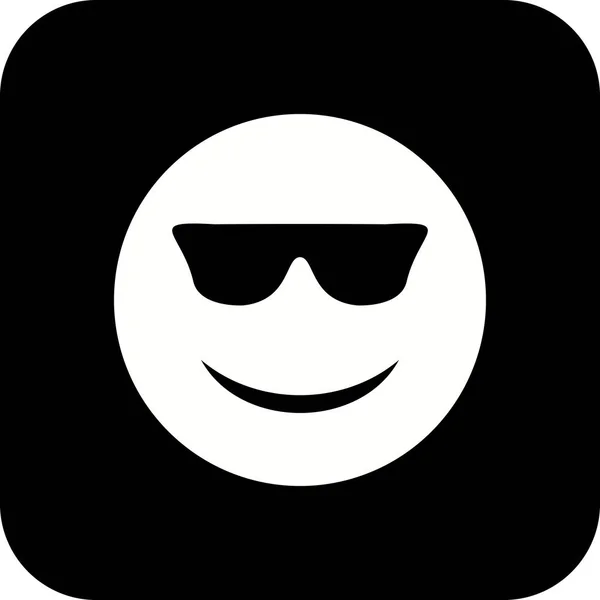 Illustration Cool Emoji Icône — Photo