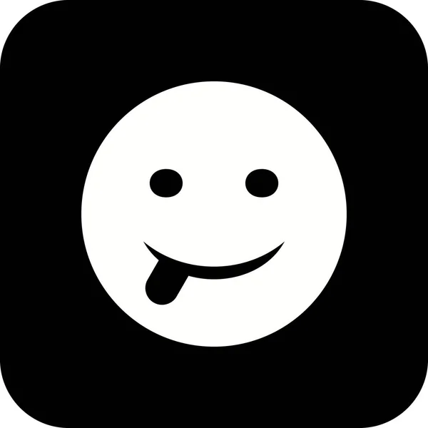 Ilustração Língua Ícone Emoji — Fotografia de Stock