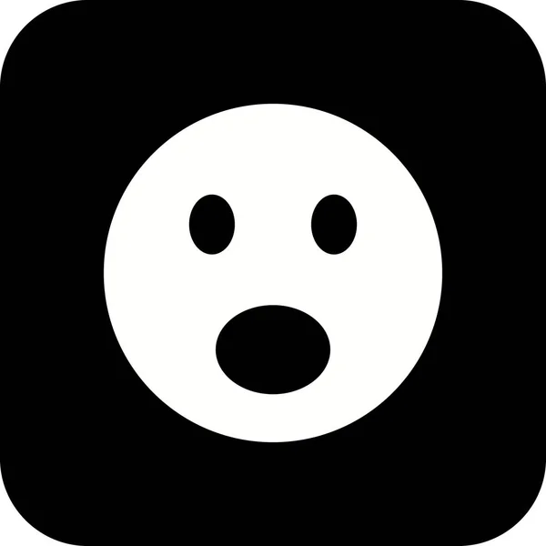 Illustrazione Icona Emoji sorpresa — Foto Stock