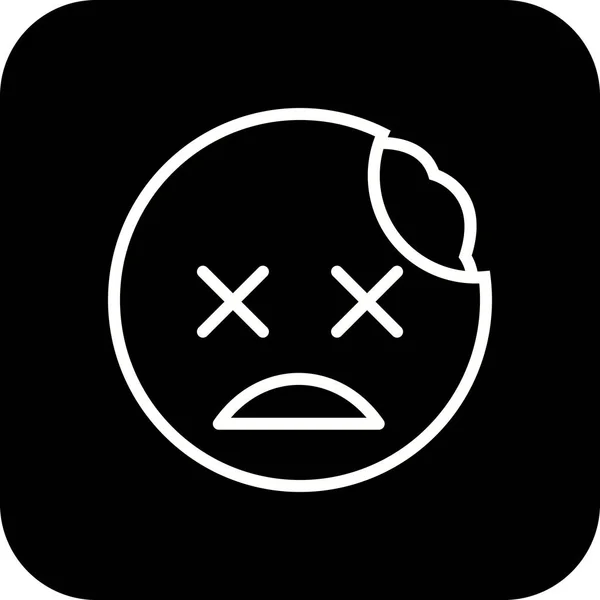 Ilustrace symbol zombie Emoji — Stock fotografie