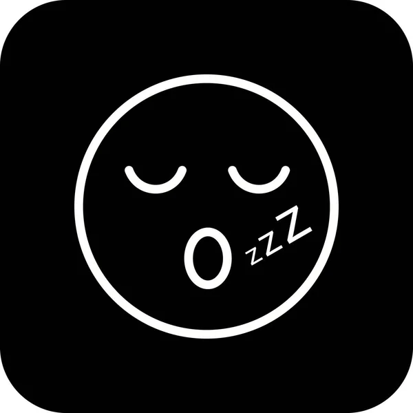 Illustration Sleep emoji-ikon — Stockfoto