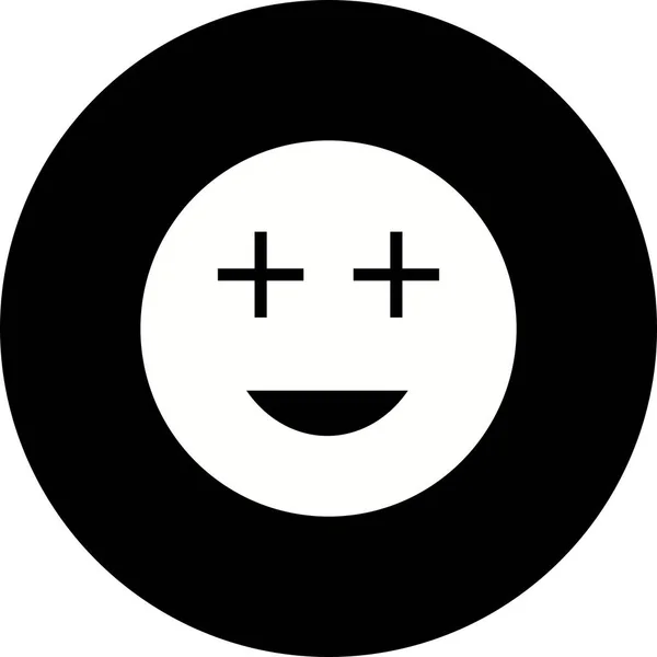 Illustratie positief Emoji icon — Stockfoto