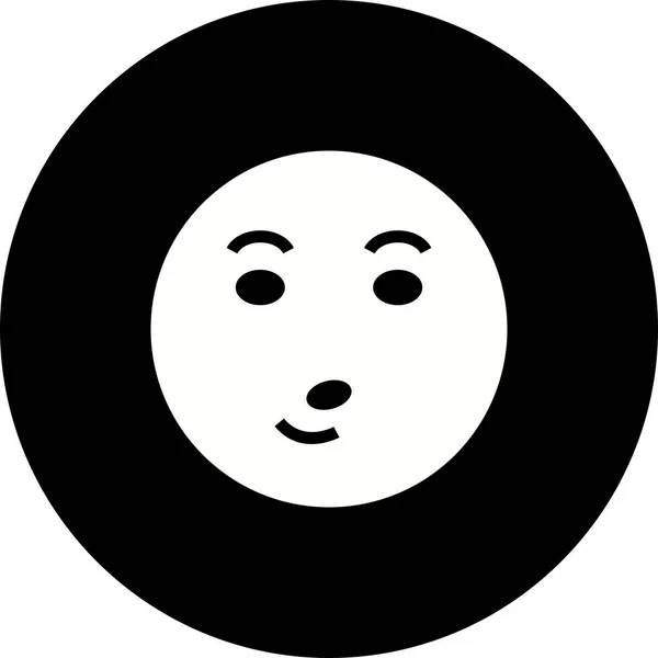 Ilustração Whistle Emoji Ícone — Fotografia de Stock