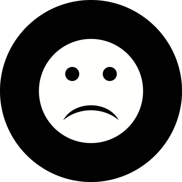 Ilustración Triste Emoji Icono —  Fotos de Stock
