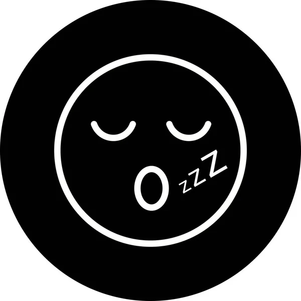 Иллюстрация Sleep Emoji Icon — стоковое фото