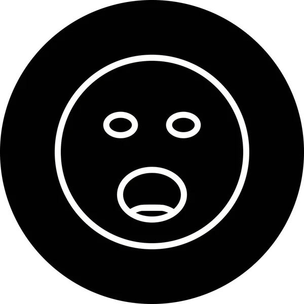 Ilustración Gritando Emoji Icono —  Fotos de Stock