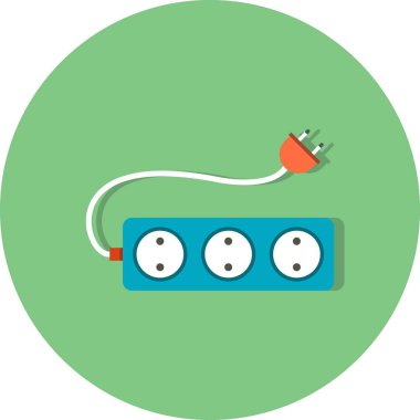 İllüstrasyon uzatma kablosu simgesi