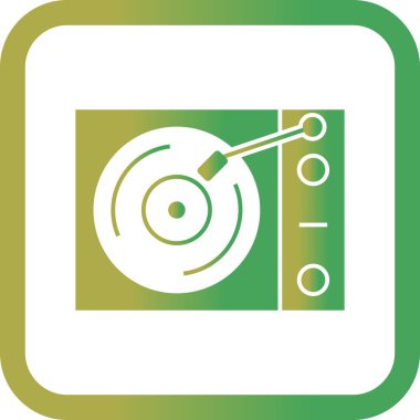 İllüstrasyon Vinil oyuncu Simgesi