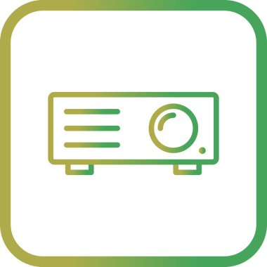 İllüstrasyon Projektör Simgesi