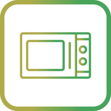 İllüstrasyon Mikrodalga Fırın Simgesi