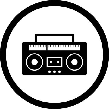 İllüstrasyon Ses Teyp Simgesi