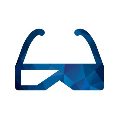 İllüstrasyon 3d Gözlük Simgesi