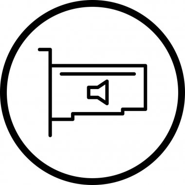 İllüstrasyon Ses Kartı Simgesi