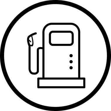 İllüstrasyon Akaryakıt İstasyonu Simgesi