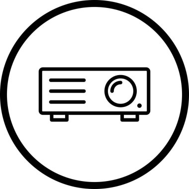 İllüstrasyon Projektör Simgesi