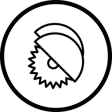 İllüstrasyon Dairesel testere Simgesi