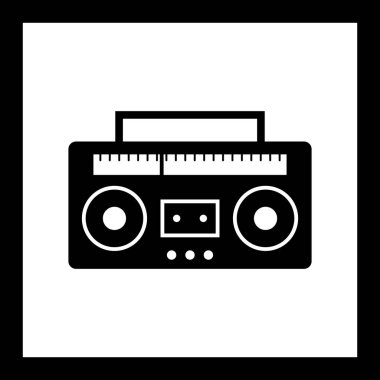 İllüstrasyon Ses Teyp Simgesi