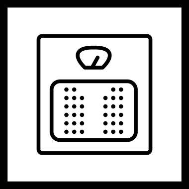 İllüstrasyon Ağırlık Makinesi Simgesi