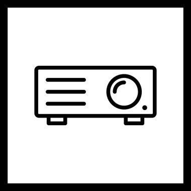İllüstrasyon Projektör Simgesi