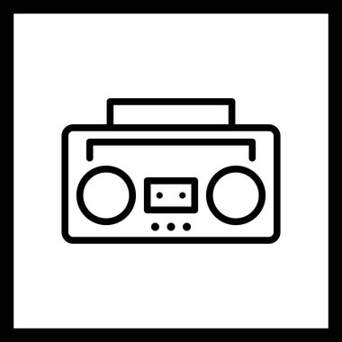 İllüstrasyon Ses Teyp Simgesi