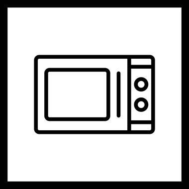 İllüstrasyon Mikrodalga Fırın Simgesi
