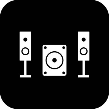 İllüstrasyon Müzik Sistemi Simgesi