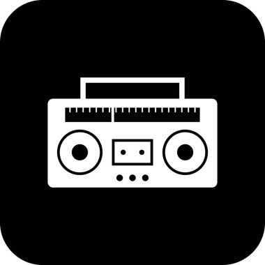 İllüstrasyon Ses Teyp Simgesi