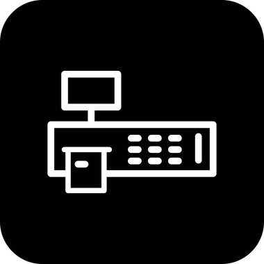 İllüstrasyon FaturaLama Makinesi Simgesi